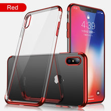 Load image into Gallery viewer, Plating Transparent Case For iPhone