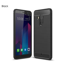 Load image into Gallery viewer, Silicone Carbon Fiber Case For HTC