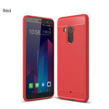 Load image into Gallery viewer, Silicone Carbon Fiber Case For HTC
