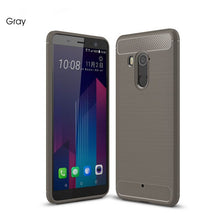 Load image into Gallery viewer, Silicone Carbon Fiber Case For HTC