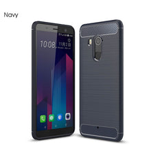 Load image into Gallery viewer, Silicone Carbon Fiber Case For HTC