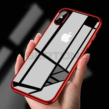Load image into Gallery viewer, Transparent Plating Cover Case For iPhone