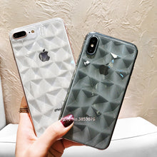 Load image into Gallery viewer, Luxury Crystal 3D Diamond Clear Case For iPhone