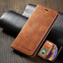 Load image into Gallery viewer, luxury Leather Wallet Case For Samsung